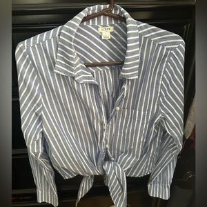 Jcrew tie blouse